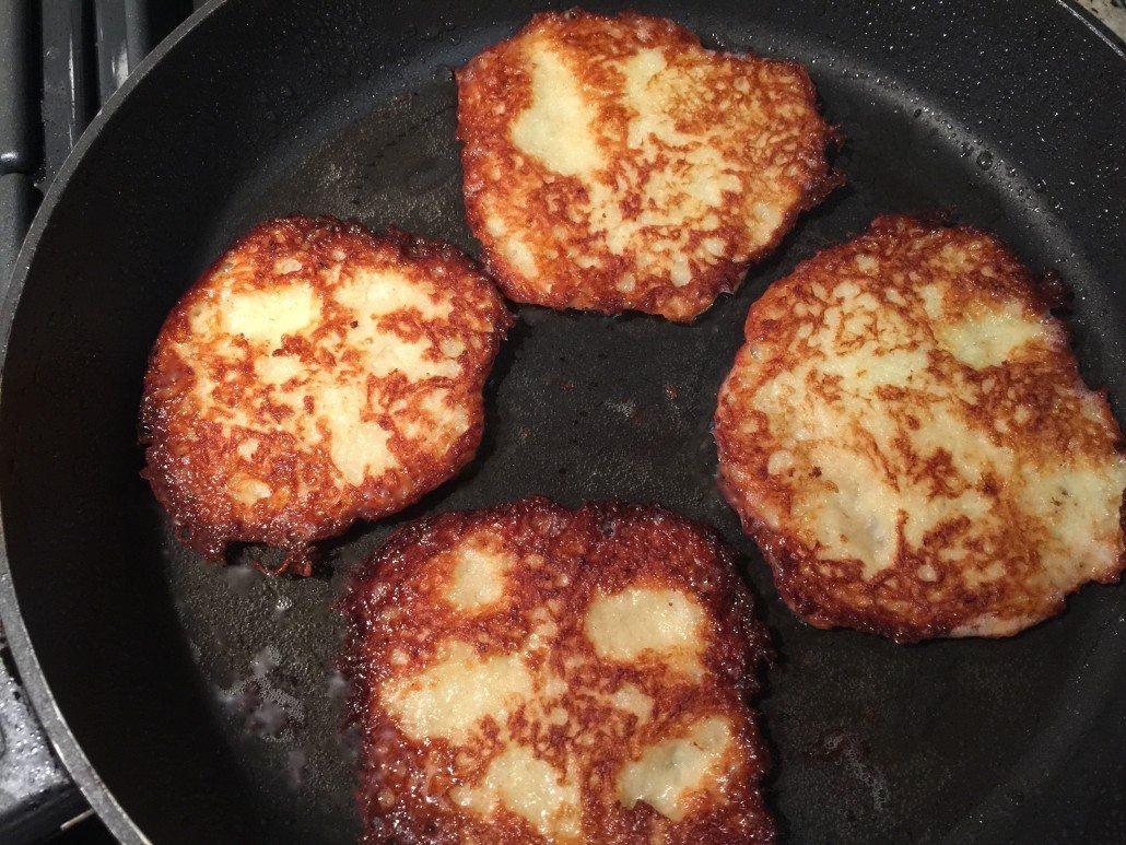 Frying Classic Potato Pancakes