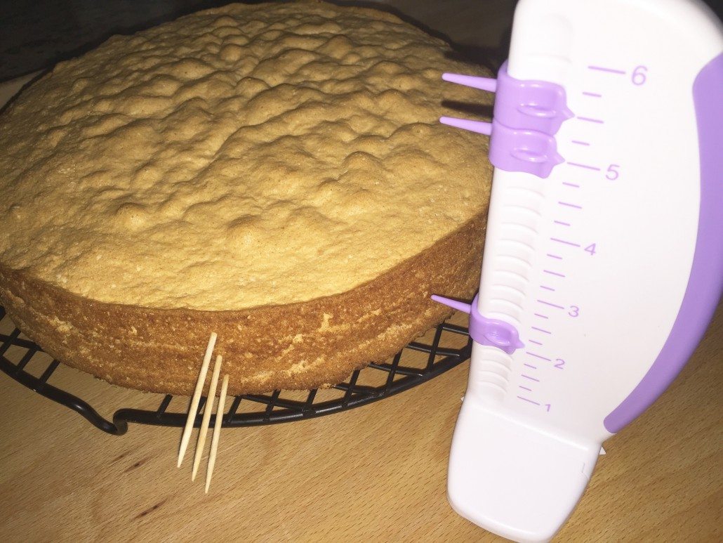 baking the cake