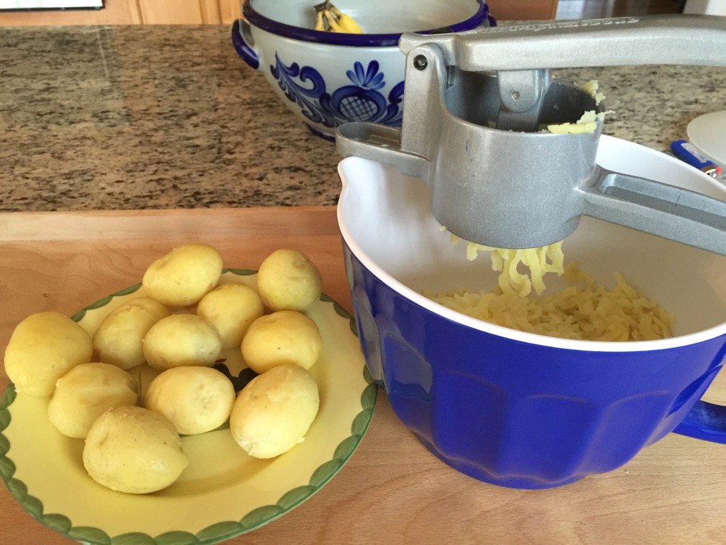 Preparation of the German Potato Dumplings