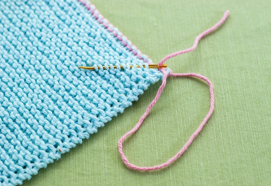 continental knitting knit stitch finishing work