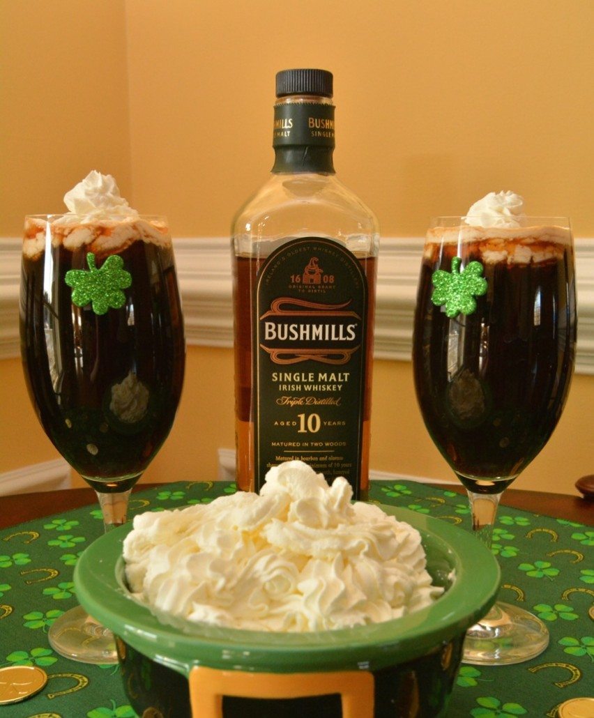 Irish coffee for St. Patrick's Day