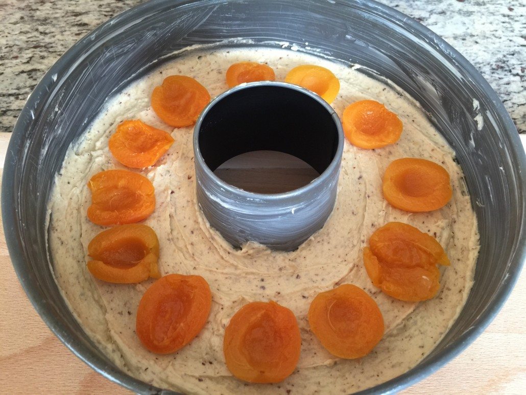 baking Apricot nut cake